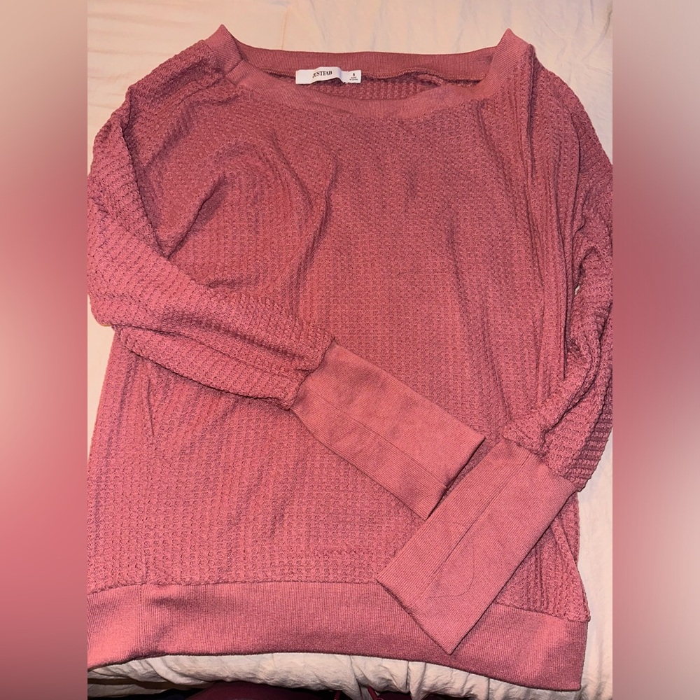 JustFab Waffle Knit